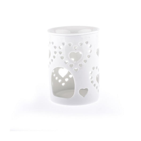 Bela keramična aromaterapevtska svetilka Dakls, višina 8,5 cm