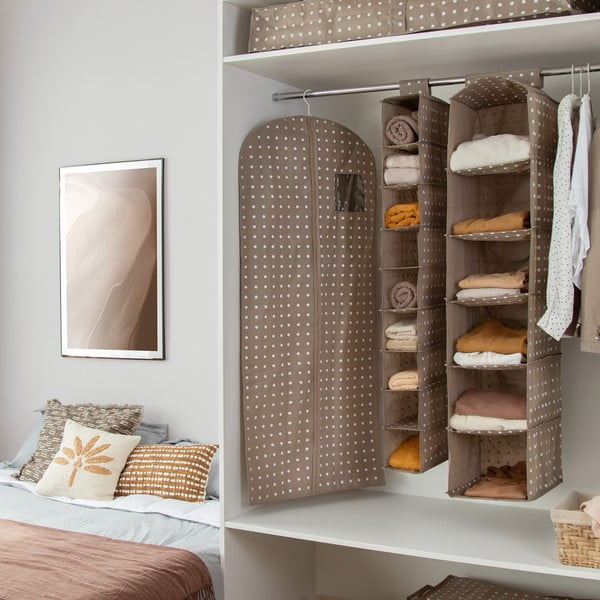 Bež zaščitna vreča za obleko Compactor Dots, 137 cm-image-1