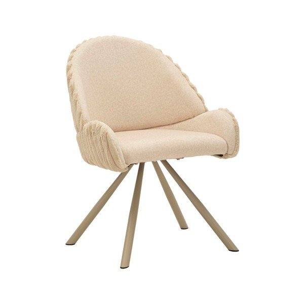 Kremno beli oblazinjeni jedilni stoli v kompletu z nasloni za roke 2 ks Stockholm – Mauro Ferretti