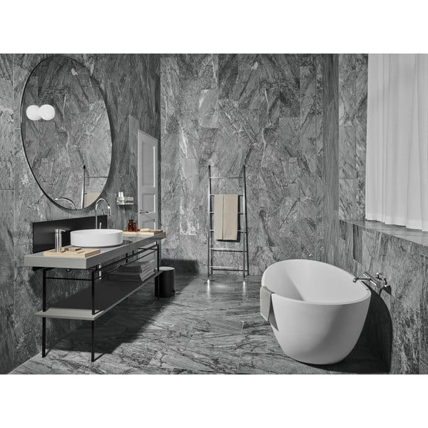 Stenski dozirnik za milo iz nerjavečega jekla v sijajno srebrni barvi 100 ml Nexio – Blomus-image-1