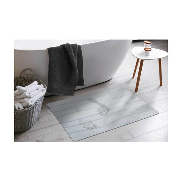 Siva kopalniška preproga 50x70 cm Ondelina – douceur d'intérieur-image-1