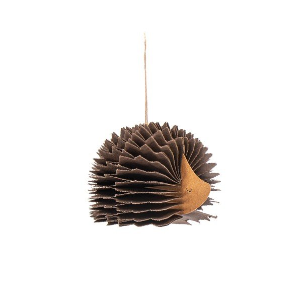 Papirnat okrasek za jelko 10 cm Honeycomb Hedgehog – Sass & Belle
