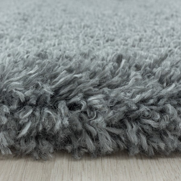 Siva okrogla preproga ø 200 cm Fluffy – Ayyildiz Carpets-image-3