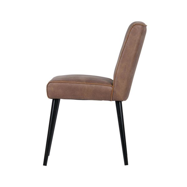Komplet 2 svetlo rjavih usnjenih stolov BePureHome Revolucija-image-2