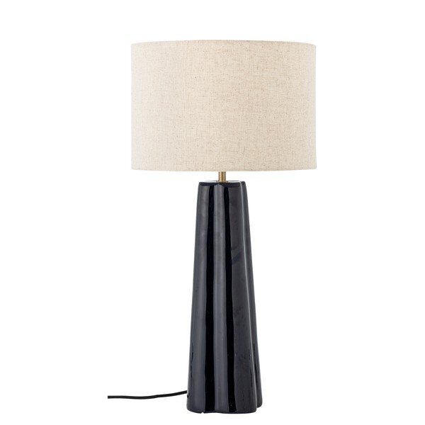 Modra/kremno bela kovinska namizna svetilka s tekstilnim senčilom (višina 61 cm) Cornelie – Bloomingville