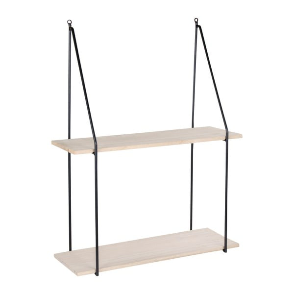 Črna polica iz masivnega lesa pavlovnia Haag - House Nordic-image-1