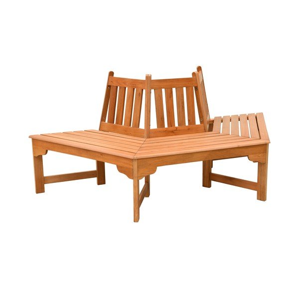 Vrtna klop iz masivnega lesa v naravni barvi Ontario – Garden Pleasure