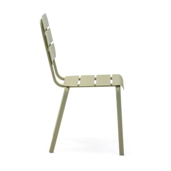 Zeleni kovinski vrtni stoli v kompletu 4 ks Alicante – Ezeis-image-2