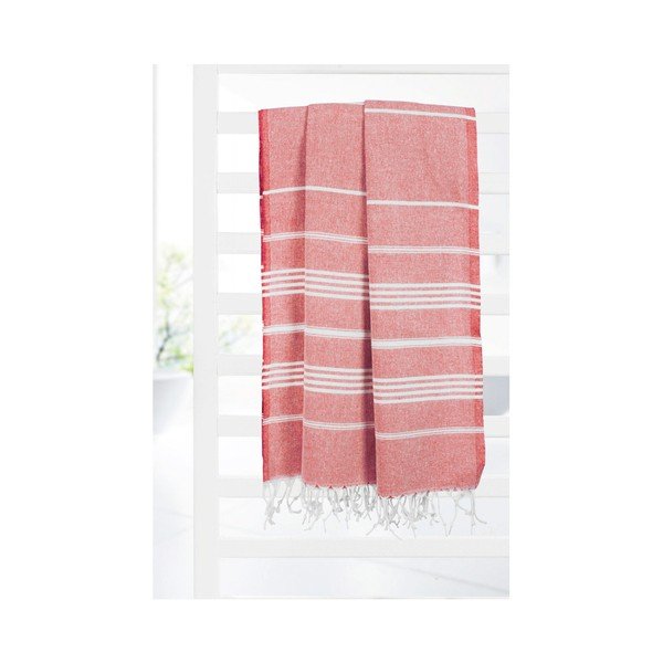 Kate Louise Cotton Collection Classic rdeča brisača, 100 x 180 cm-image-4