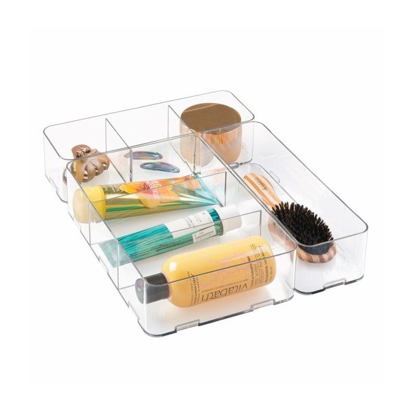 Komplet 3 organizatorjev InterDesign Clarity Interlocking Organizers