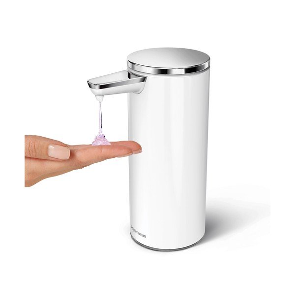 Beli avtomatski jekleni dozirnik za milo 266 ml - simplehuman-image-1