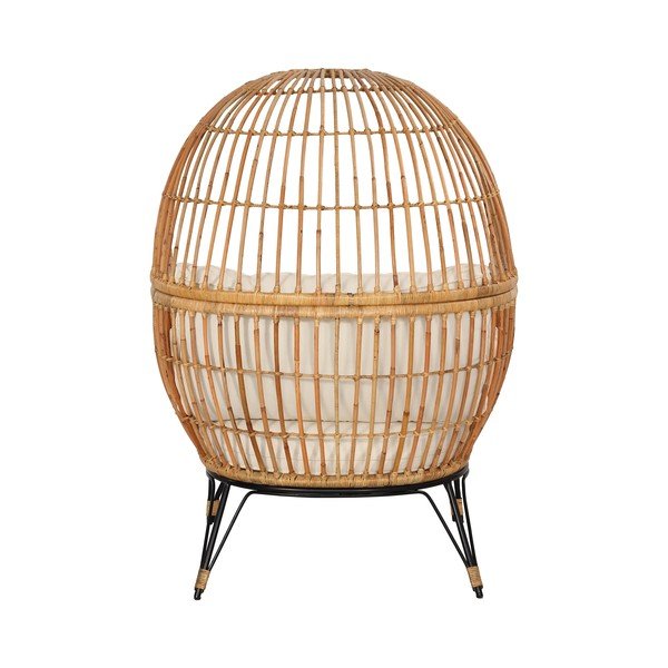 Bež vrtni fotelj iz ratana Bonami Essentials Nodi Beige-image-2