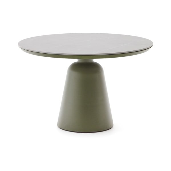 Okrogla vrtna miza s keramično ploščo ø 120 cm Tudons – Kave Home