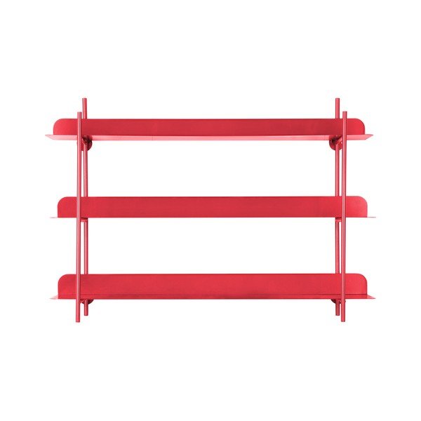 Rdeča večnivojska kovinska polica 60 cm Cool Retro – PT LIVING-image-2