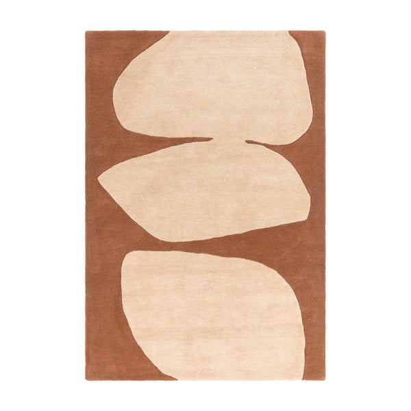 Opečnato oranžna ročno tkana volnena preproga 120x170 cm Canvas – Asiatic Carpets