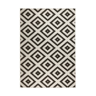 Črno-krema zunanja preproga NORTHRUGS Malta, 200 x 290 cm