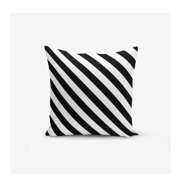 Komplet 4 prevlek za okrasne blazine Minimalist Cushion Covers BW Graphic Patterns, 45 x 45 cm-image-3