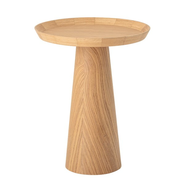 Okrogla stranska mizica v hrastovem dekorju ø 44 cm Luana – Bloomingville