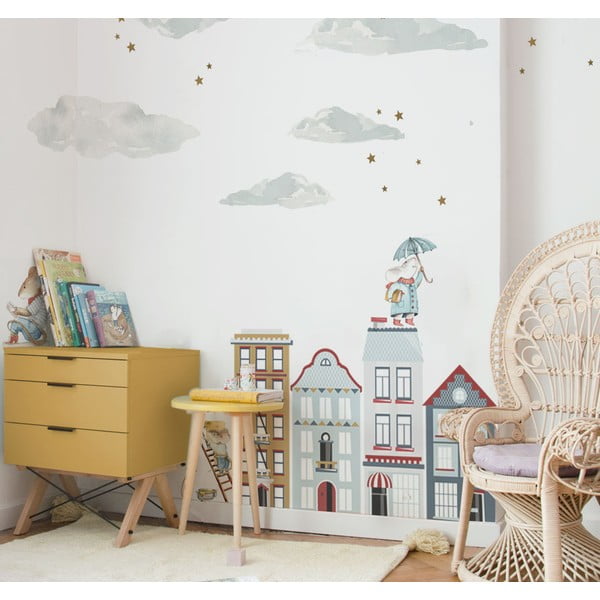 Komplet stenskih nalepk z motivom oblaka Dekornik-image-1