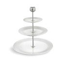 Trinadstropno belo porcelanasto stojalo Kähler Design Hammershoi Etagere, ⌀ 28 cm