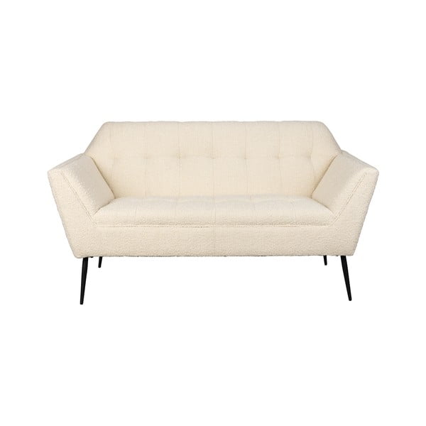 Kremno bela sedežna garnitura iz tkanine bouclé 150 cm Kate – Dutchbone