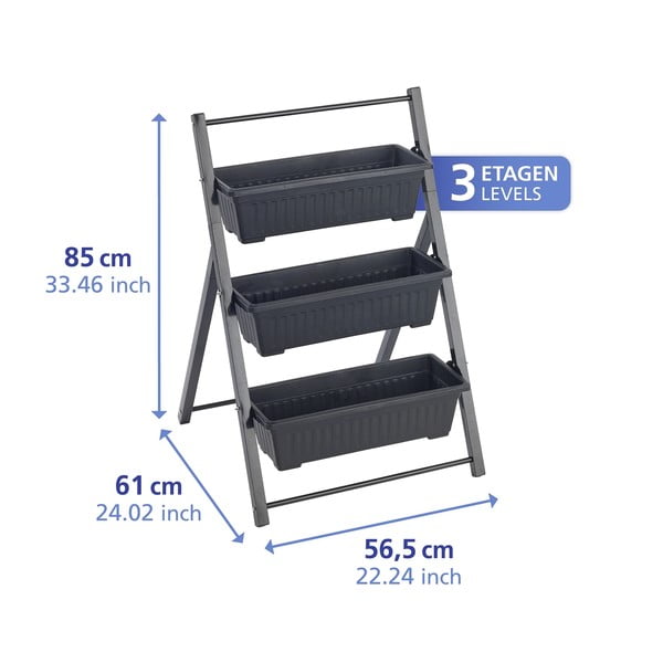 Kovinsko stojalo za cvetlične lonce (višina 85 cm) Vertical – Maximex-image-2