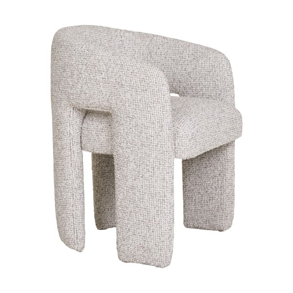 Svetlo siv oblazinjen jedilni stol z nasloni za roke Monroe – House Nordic-image-4