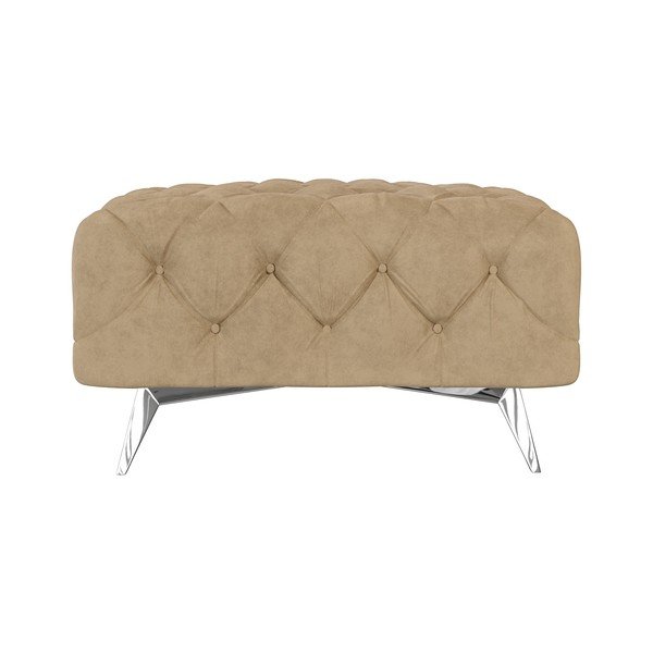 Svetlo rjav žameten tabure Chelsea – Ropez