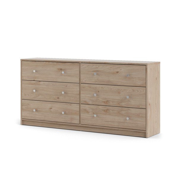 Komoda v naravni barvi 143x68x32 cm May – Tvilum-image-3