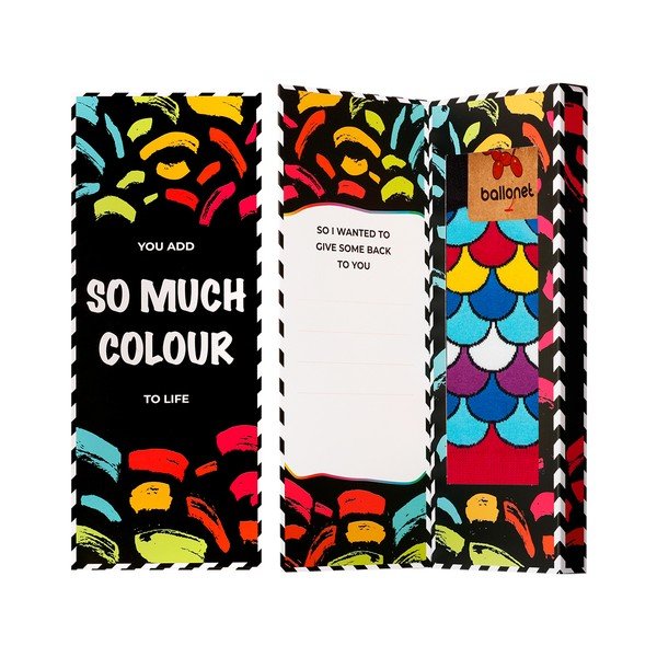 Nogavice v darilni škatli Ballonet Socks Love You Socks Card with Fan, velikost 41 - 46-image-2