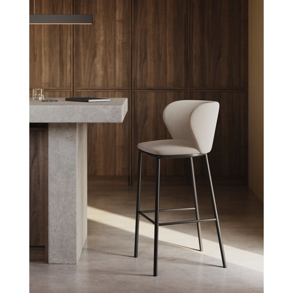 Bež barski stol (višina sedeža 65 cm) Ciselia – Kave Home-image-1