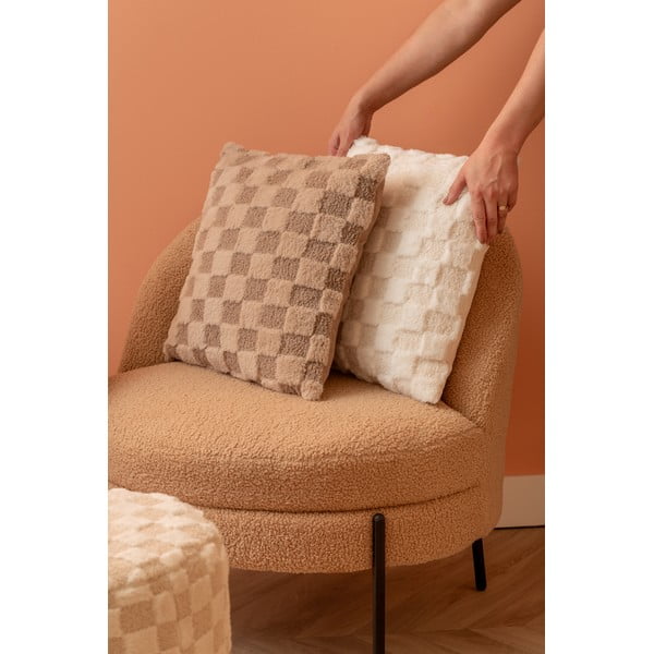 Okrasna blazina iz mikropliša 45x45 cm Checker – PT LIVING-image-1