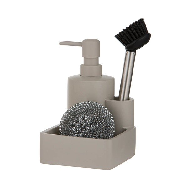 Sivo držalo za detergent iz poliresina Essentials – Ladelle