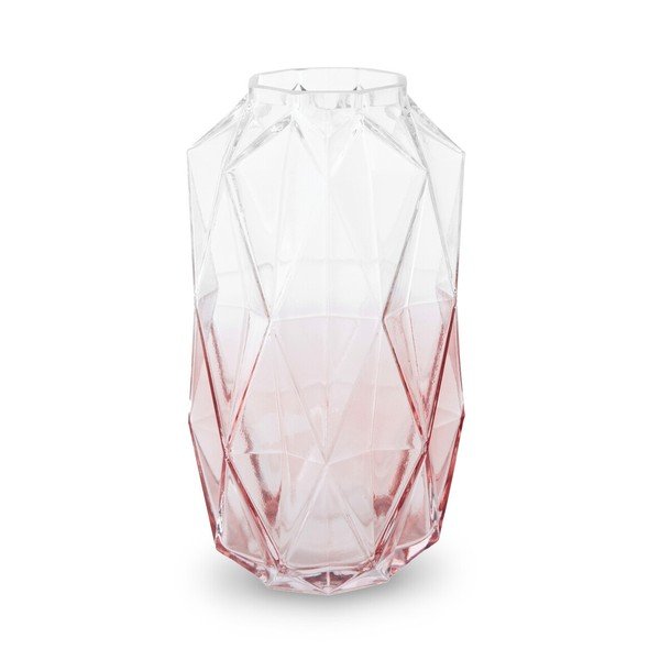 Rožnata steklena vaza (višina 28 cm) Brice – Premier Housewares
