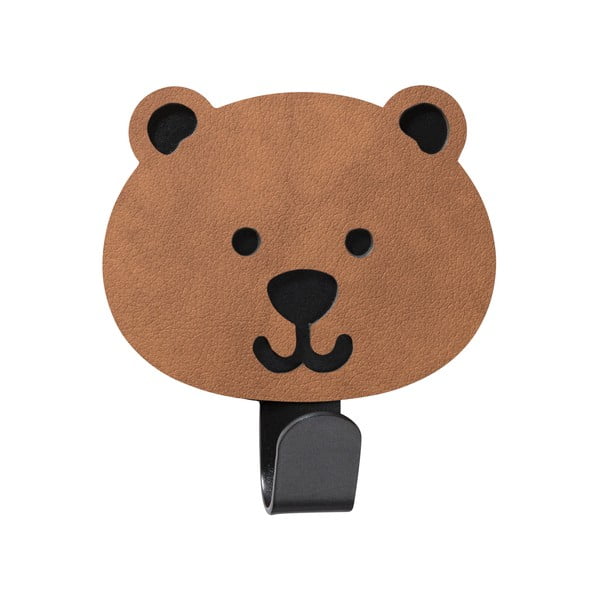 Rjav jeklen obešalnik z namestitvijo brez vrtanja Bear Nupo – LIND DNA