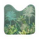 Zelena tekstilna kopalniška preproga za WC 45x45 cm Vagabonde – douceur d'intérieur