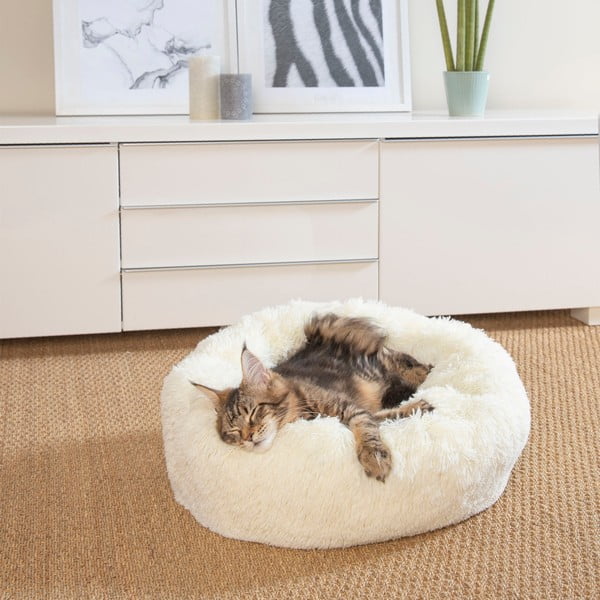 Kremno bela postelja za pse ø 55 cm – Love Story-image-1