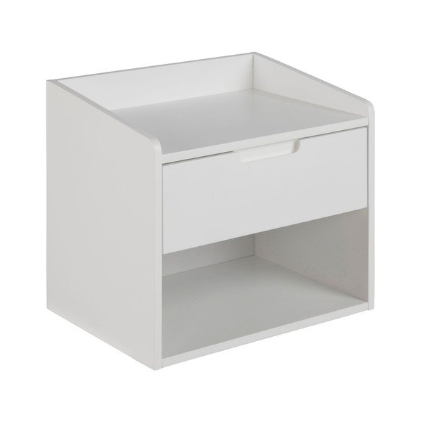 Bela nočna omarica z 1 predalom Actona Dimeo-image-2