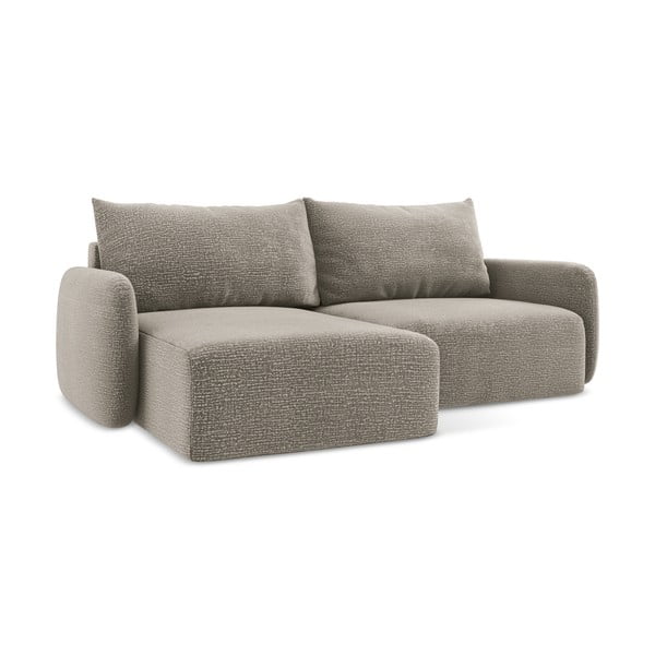 Bež raztegljiva/s prostorom za shranjevanje kotna sedežna garnitura (levi kot) Kalena – Makamii-image-1