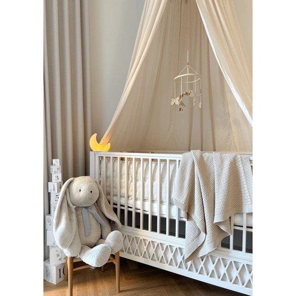 Bela otroška posteljica z nastavljivo višino/obposteljna 60x120 cm Harlequin – Cam Cam Copenhagen-image-3