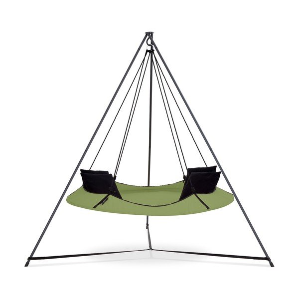 Zelena vrtna gugalnica s stojalom - Hangout Pod-image-1
