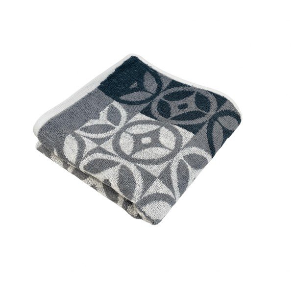 Siva bombažna brisača 70x140 cm Compass – JAHU collections