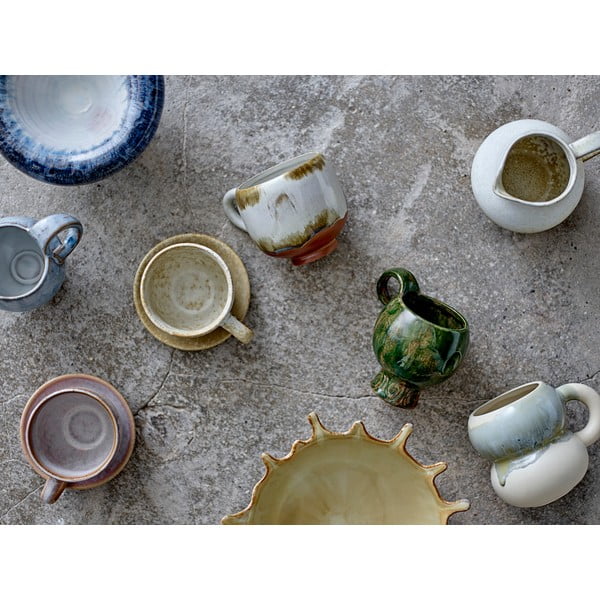 Skodelice v kompletu za kapučino 4 ks iz kamenine 200 ml Jade – Bloomingville-image-3