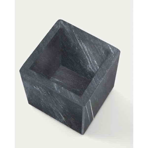 Temno siv marmorni lonček za zobne ščetke Aixa – Kave Home-image-3