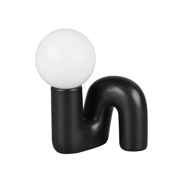 Črna keramična namizna svetilka (višina 21,5 cm) Quinn – Reality