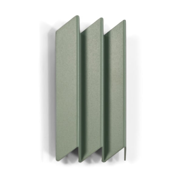Prašno zelen kovinski stenski obešalnik 13 cm Sensu – Spinder Design-image-3
