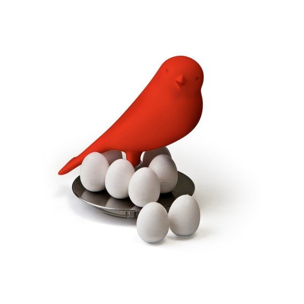 Rdeče stojalo z magneti Qualy Magnetic Egg Sparrow-image-1