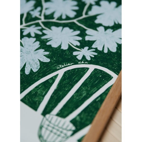 Plakat 30x40 cm Blue Flowers & Red Wine – Anouk van Cleef – The Poster Club-image-2