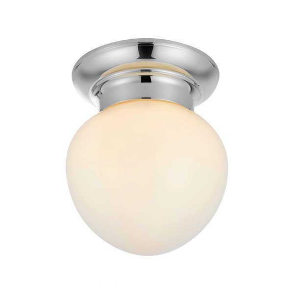 Srebrno-bela stropna svetilka s steklenim senčilom Ronda – Markslöjd