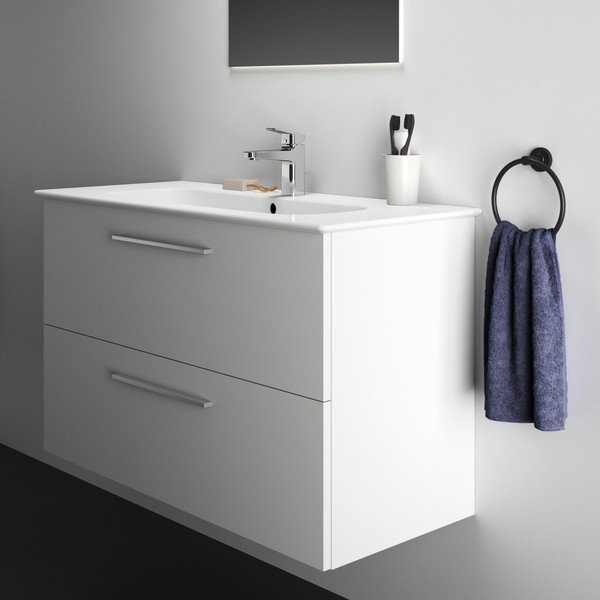 Bela stenska omarica za pod umivalnik 100x63 cm i.Life A – Ideal Standard-image-3